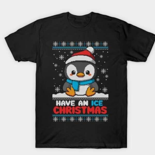 Penguin ice Christmas ugly sweater shirt
