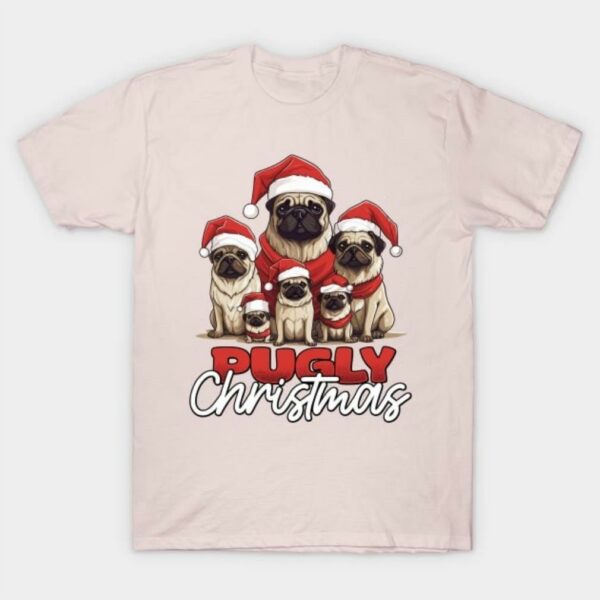 Pulldog family pugly Christmas shirt
