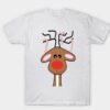 Red nose Christmas reindeer shirt