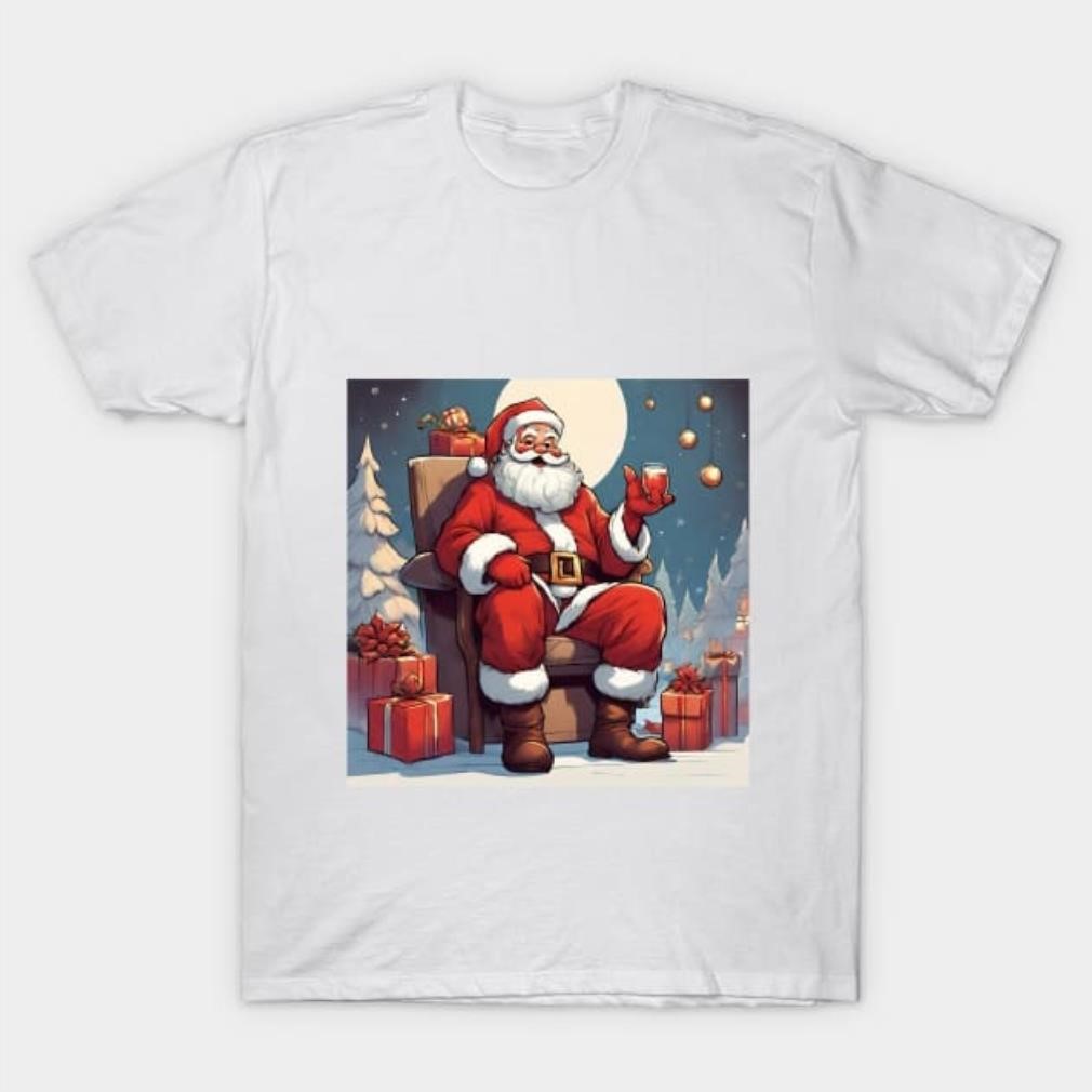 Retro cheerful Santa Christmas shirt Retro cheerful Santa Christmas shirt