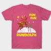Run Run Rundolph Chirstmas Running Rudolph Runner Gift T-Shirt