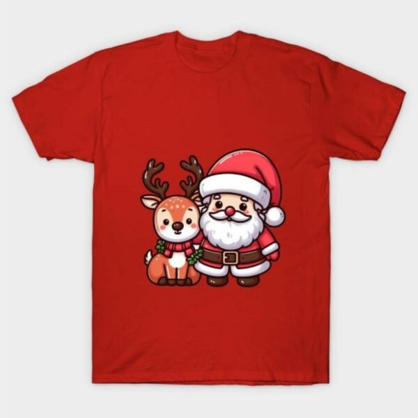 Santa Claus and Reindeer Christmas shirt
