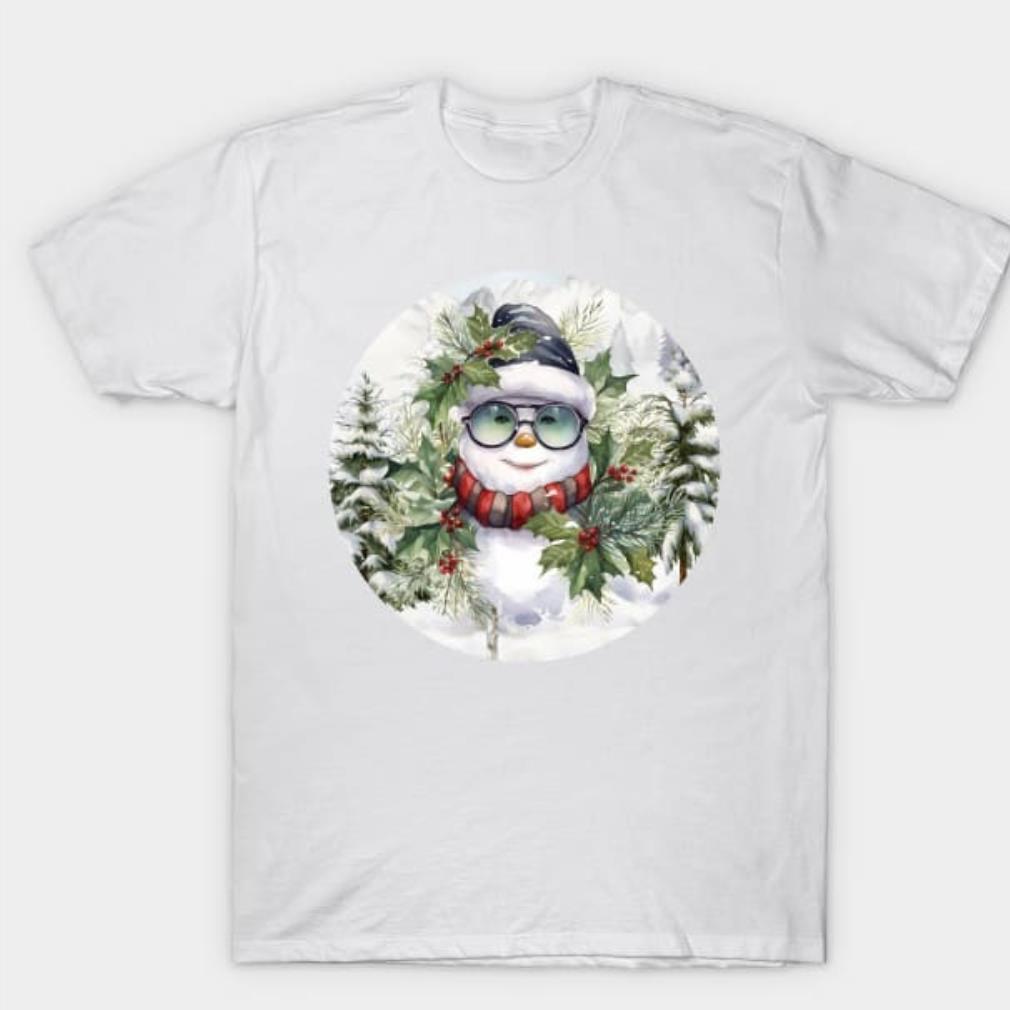 Snowman in glasses shirt Snowman in glasses shirt