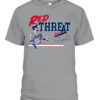 THE RED THREAT SHIRT Justin Turner, Los Angeles Dodgers