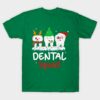Teeth Santa Reindeer Christmas dental squad shirt