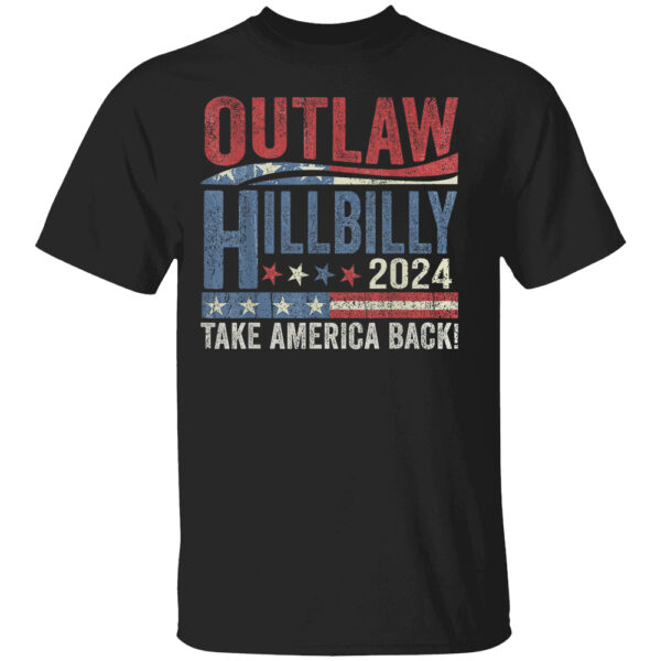 Vintage Elections Outlaw Hillbilly US Flag Shirt