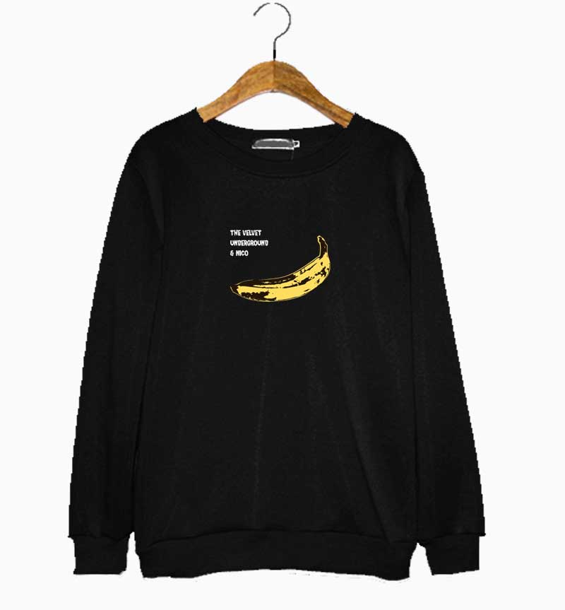 Banana Velvet Underground Sweatshirt Banana Velvet Underground Sweatshirt