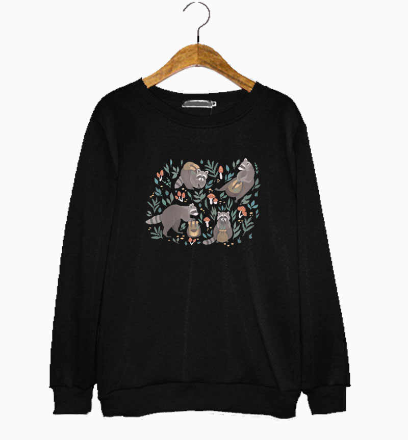 Cute Vintage Raccoon Sweatshirt Cute Vintage Raccoon Sweatshirt