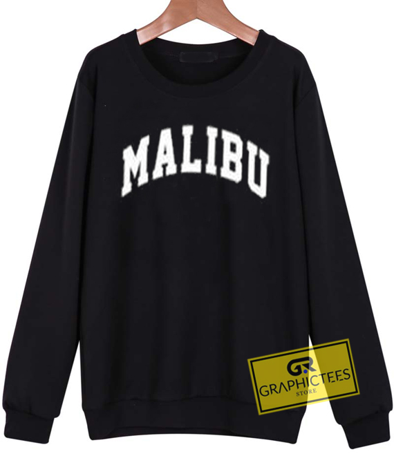 Malibu Font sweatshirt graphic tees Malibu Font sweatshirt graphic tees