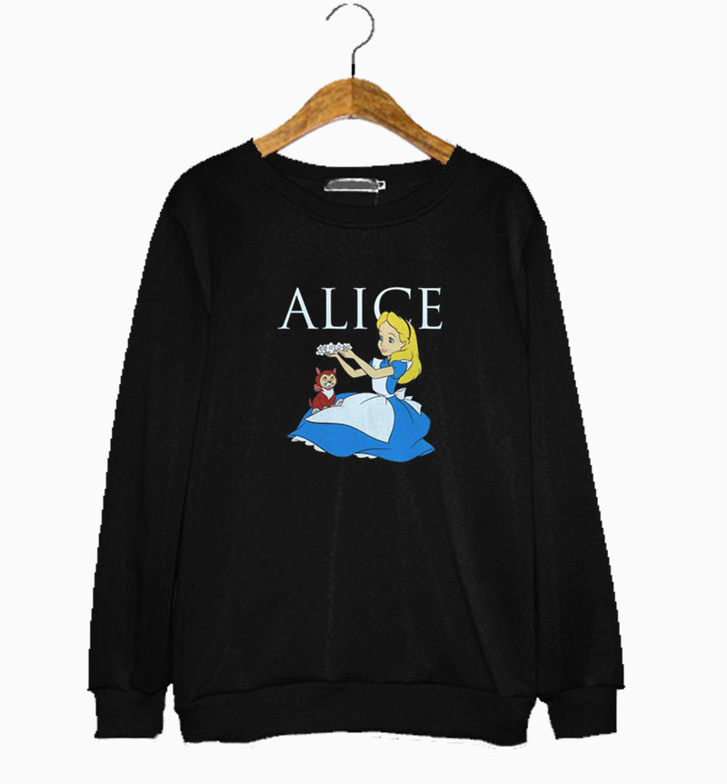 Vintage Alice in Wonderland Sweatshirt Vintage Alice in Wonderland Sweatshirt
