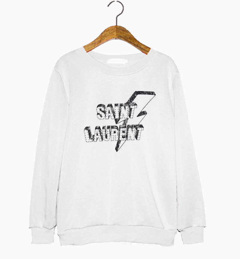 Vintage Saint Laurent Lightning Bolt Sweatshirt Vintage Saint Laurent Lightning Bolt Sweatshirt