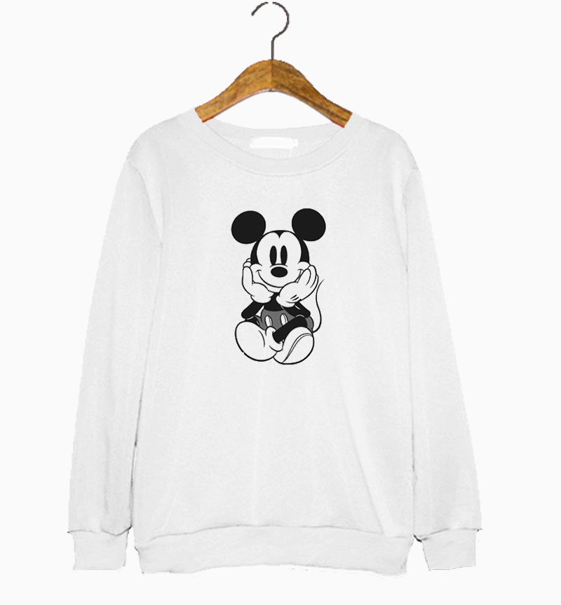 Vintage White Mickey Mouse Sweatshirt Vintage White Mickey Mouse Sweatshirt