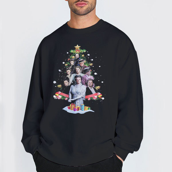 Violet Crawley Christmas Tree Downton Abbey Sweatshirt Violet Crawley Christmas Tree Downton Abbey Sweatshirt