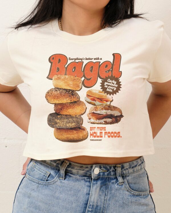 Everything’s Better with a Bagel Crop Tee