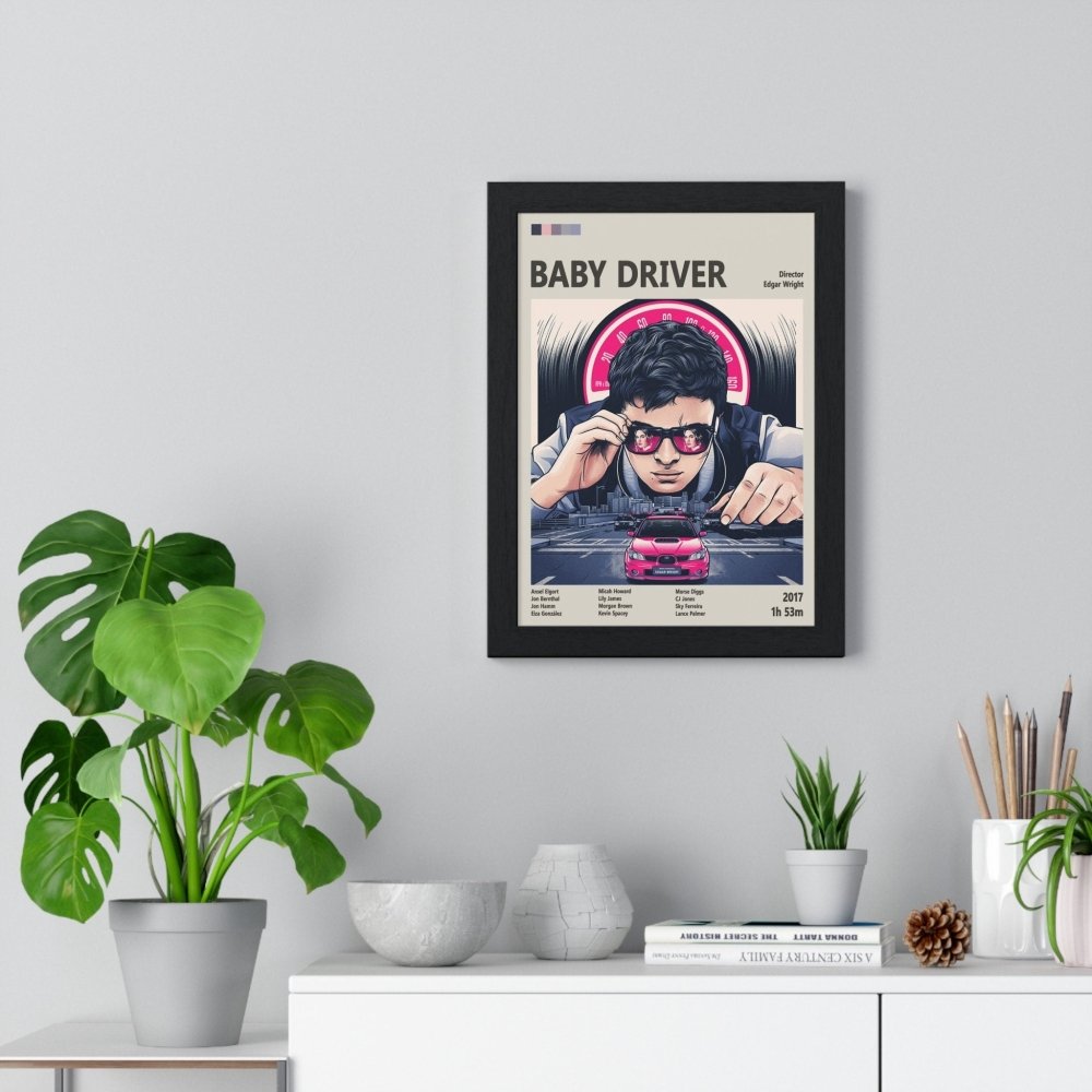 Baby Driver Minimalist Movie Poster – Iconic Heist Film Art Print Baby Driver Minimalist Movie Poster – Iconic Heist Film Art Print