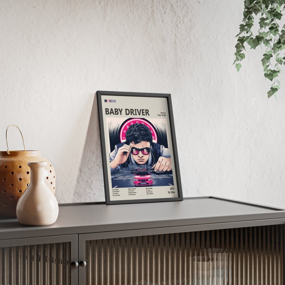 Baby Driver Minimalist Movie Poster – Iconic Heist Film Art Print Baby Driver Minimalist Movie Poster – Iconic Heist Film Art Print