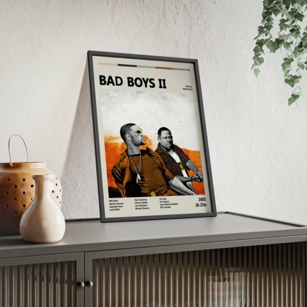 Bad Boys II Poster – High-Octane Action Comedy Art Print