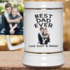 Best Dad Ever With Your Kid’s Picture Custom Personalized Text 22oz Mug Stein