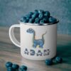 Blue Ampelosaurus Cartoon Dinosaur Personalized Kids Themed Mugs