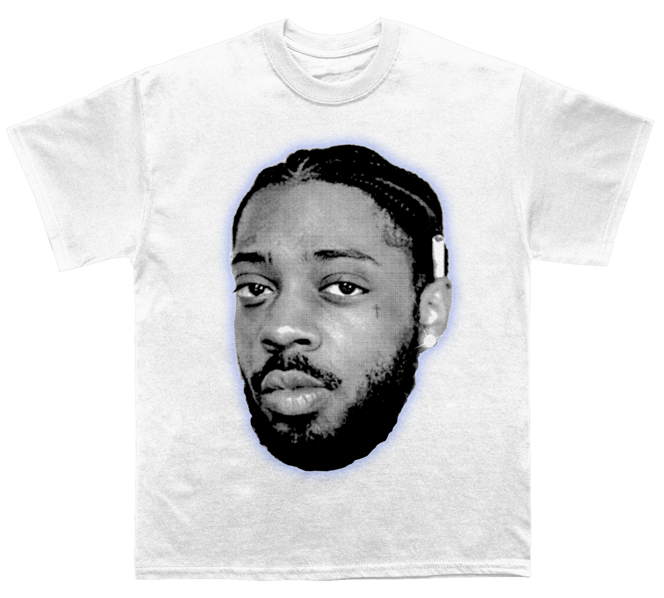 Brent Blue Glow Face T-shirt Brent Blue Glow Face T-shirt