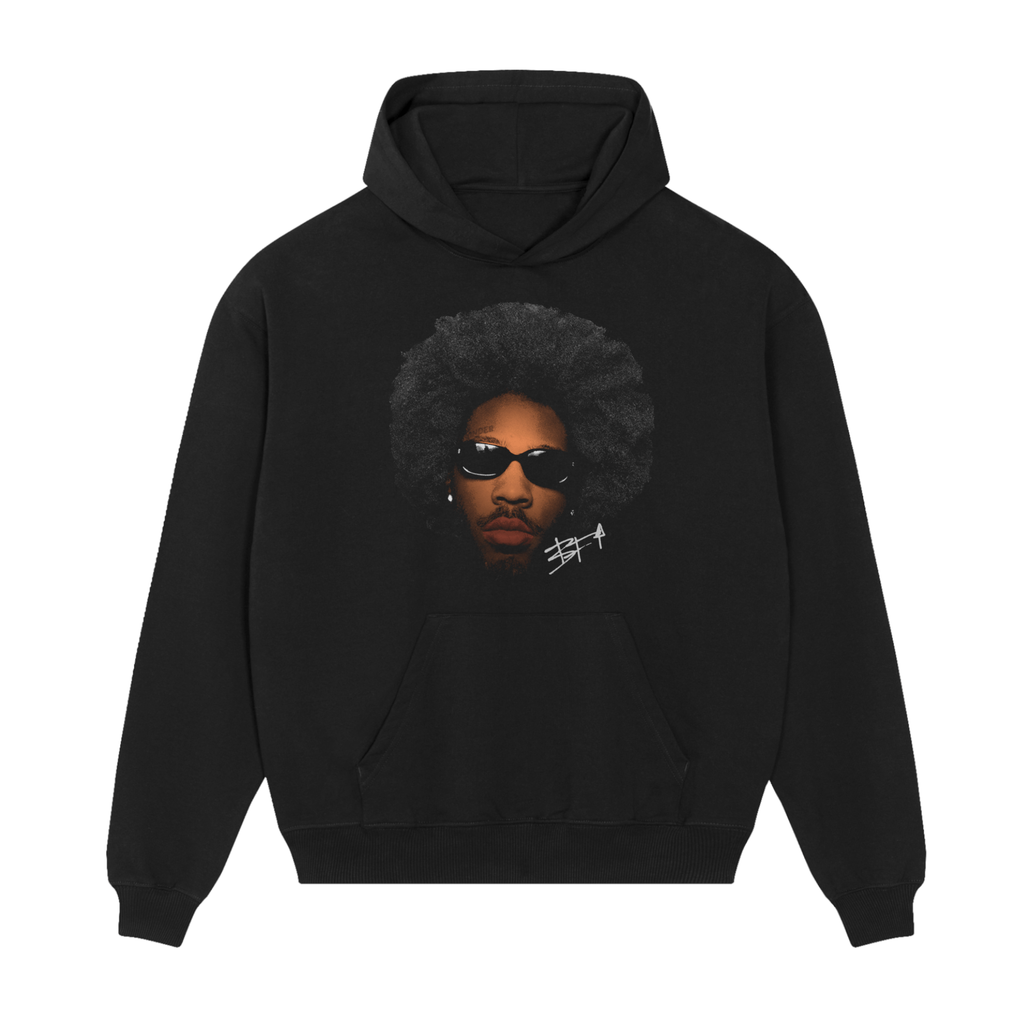 Brent Faiyaz Wasteland Face Hoodie Brent Faiyaz Wasteland Face Hoodie
