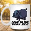 Come To The Pork Side White Coffee Mugs
