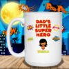 Dad’s Little Super Heroes Custom Personalized Coffee Mug