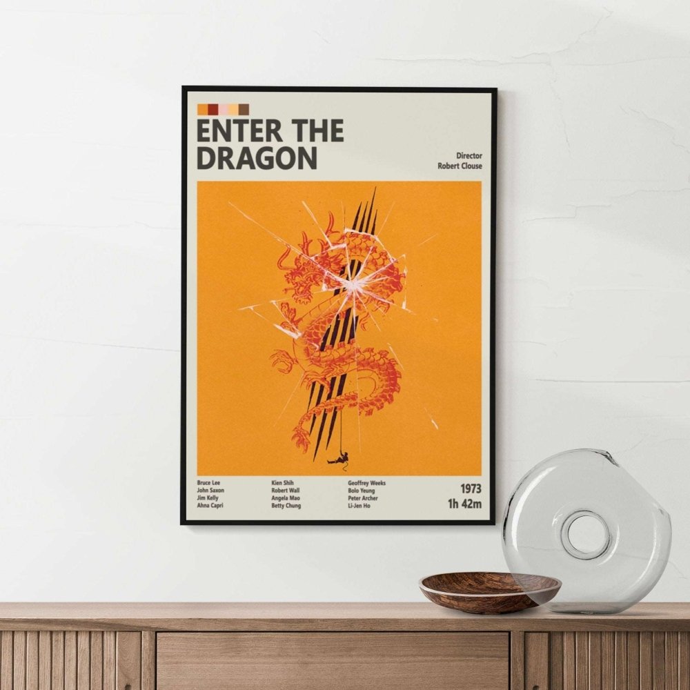 Enter the Dragon Movie Poster – Bruce Lee’s Martial Arts Classic Art Print Enter the Dragon Movie Poster – Bruce Lee’s Martial Arts Classic Art Print