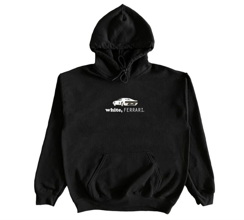 Frank Ocean White Ferrari Car Hoodie Frank Ocean White Ferrari Car Hoodie