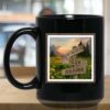 Glade of Buttercups Personalized Multi-Names Directional Sign Black Mugs