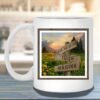 Glade of Buttercups Personalized Multi-Names Directional Sign White Mugs