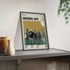 Grown Ups Minimalist Poster – Fun Comedy Art Print