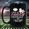 I Suck At Fantasy Football Unicorn v1 Personalized Black Coffee Mug