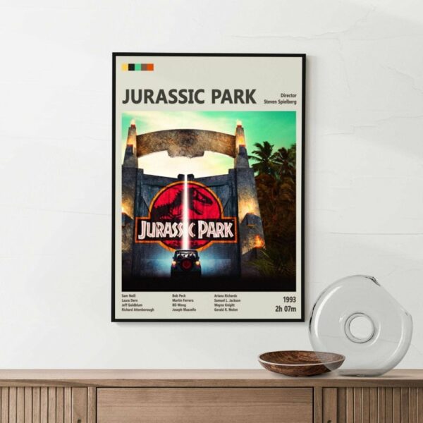 Jurassic Park Movie Poster – Iconic Dinosaur Adventure Art Print