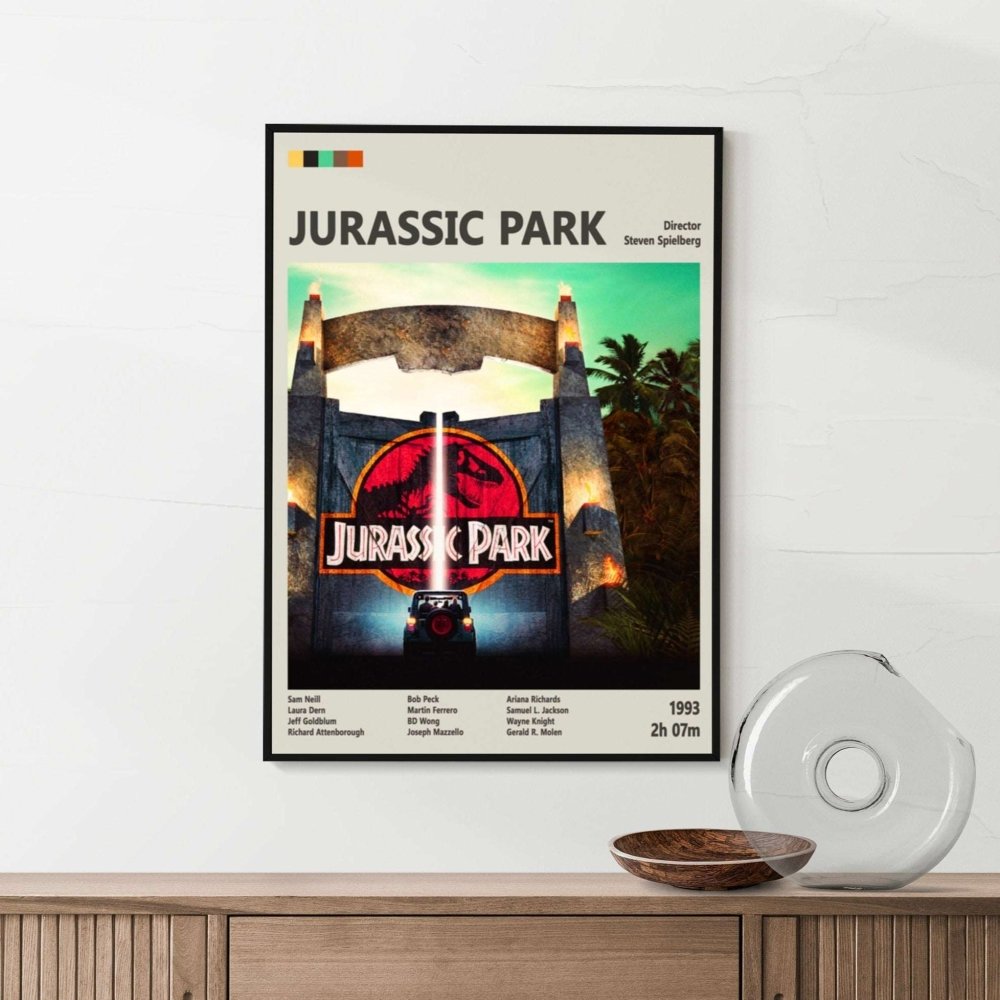 Jurassic Park Movie Poster – Iconic Dinosaur Adventure Art Print Jurassic Park Movie Poster – Iconic Dinosaur Adventure Art Print