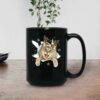Reindeer Cat Christmas Lights Mug