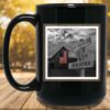 Rustic Barn B&W Color Flag Personalized Multi-Names Directional Sign Mug