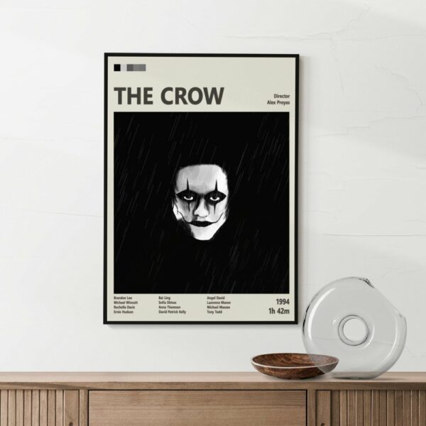The Crow Movie Poster – Dark Fantasy Cult Classic Art Print