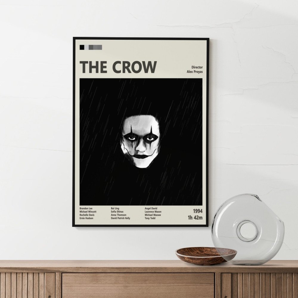 The Crow Movie Poster – Dark Fantasy Cult Classic Art Print The Crow Movie Poster – Dark Fantasy Cult Classic Art Print