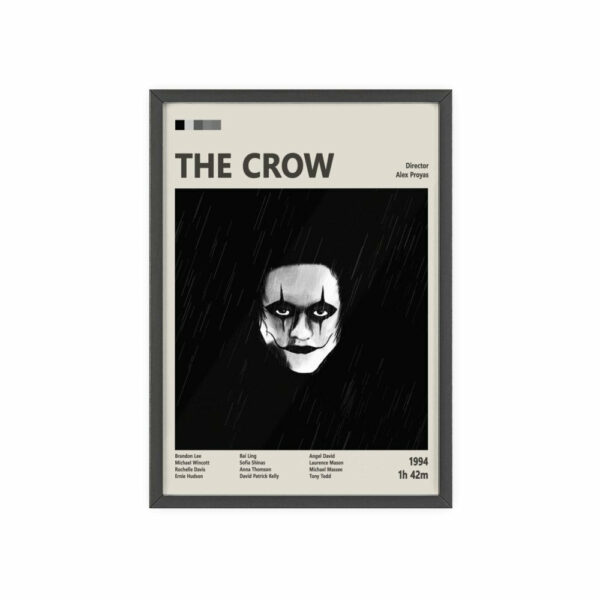 The Crow Movie Poster – Dark Fantasy Cult Classic Art Print