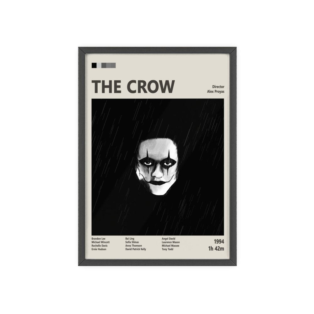 The Crow Movie Poster – Dark Fantasy Cult Classic Art Print The Crow Movie Poster – Dark Fantasy Cult Classic Art Print