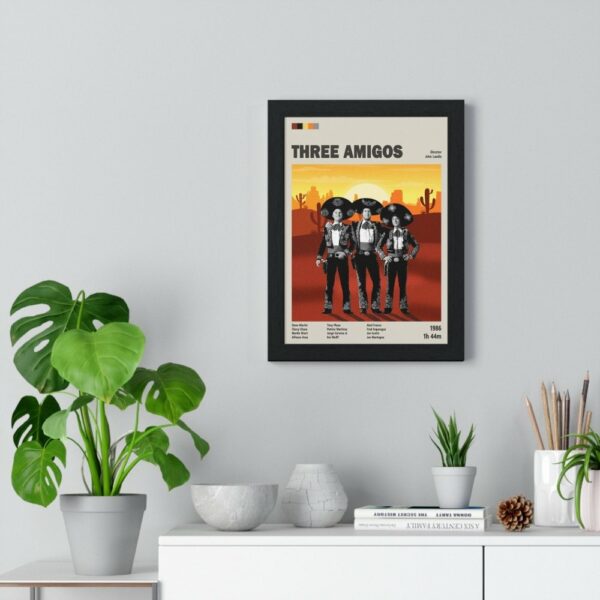 Three Amigos Movie Poster – Classic Comedy Western Art Print