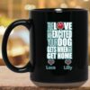 True Love Is How Excited Your Dog Gets When You Get Home (blu-wht) Mug