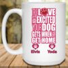 True Love Is How Excited Your Dog Gets When You Get Home (pnk-blk) Mug
