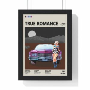True Romance 1993 Movie Poster Quentin Tarantino's Classic Crime Romance Art Print 5