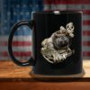 USMC Marine Corps Devil Dog Military Themed Black Coffee Mugs