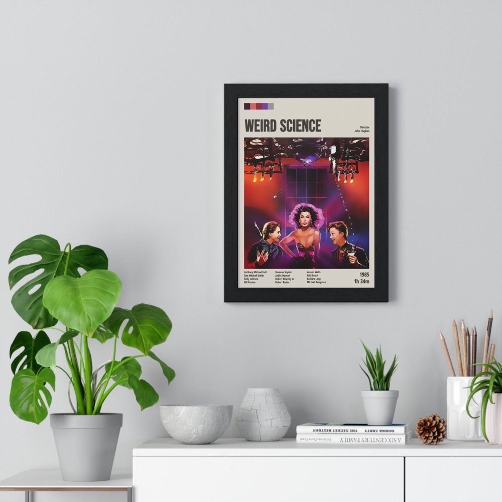 Weird Science 80s Movie Poster – Retro Sci-Fi Comedy Art Print Weird Science 80s Movie Poster – Retro Sci-Fi Comedy Art Print