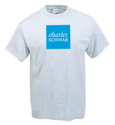 CHARLES SCHWAB Brokerage Firm T-shirt CHARLES SCHWAB Brokerage Firm T-shirt