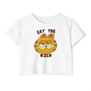 Eat The Rich Garfield Crop Top