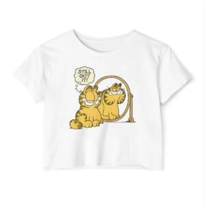 Garfield Still Got It Distressed Crop Top